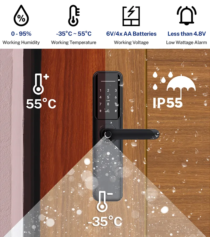 Išmanioji spyna SBR H6TT IP55